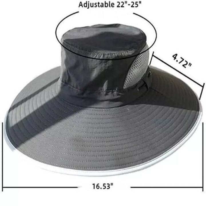 BowLift | Wide Brim Solar Fan Outdoor Bucket Hat Solar & USB Charging