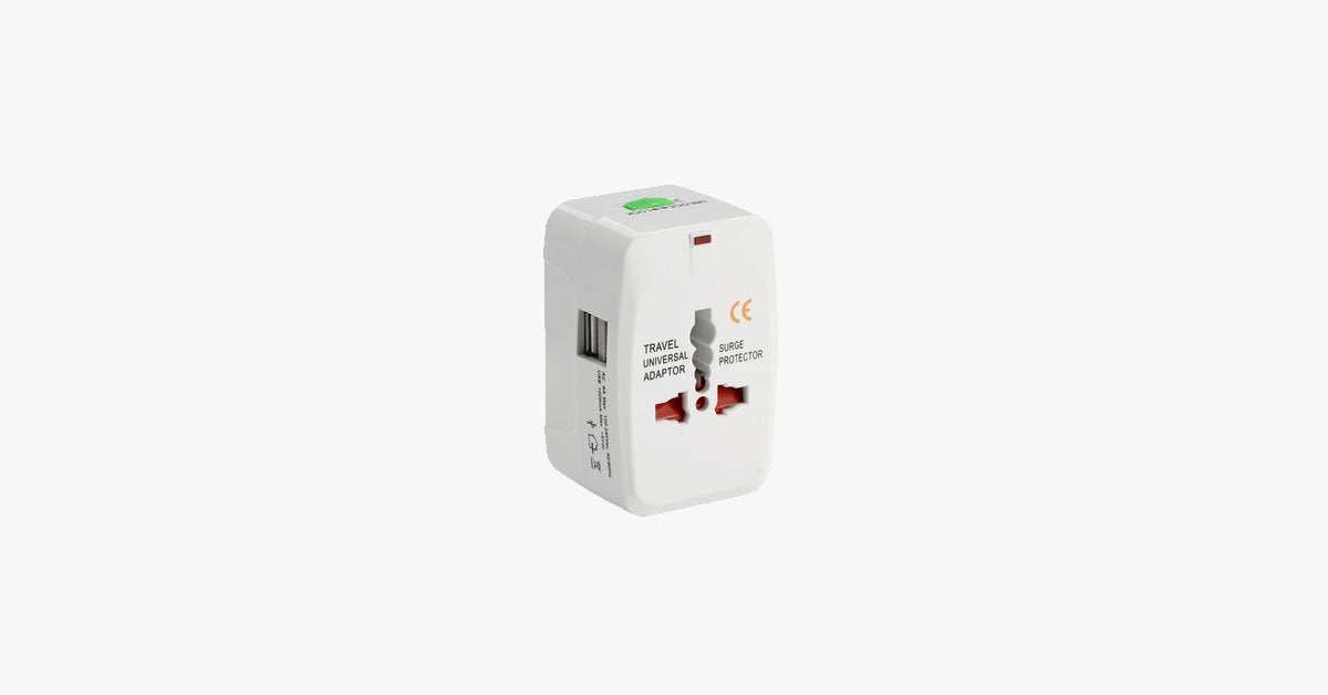 BowLift | International plug adapter - All-in-One CE, RoHS certified USB power plug