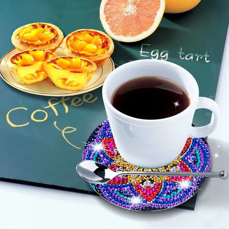 BowLift | Diamond Crafts Coaster Diamond Painting Coaster (Mandala)