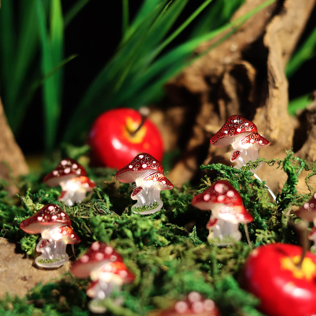 BowLift | Creative Decoration Mini Mushroom Plastic LED String Lights Outdoor Landscape Light