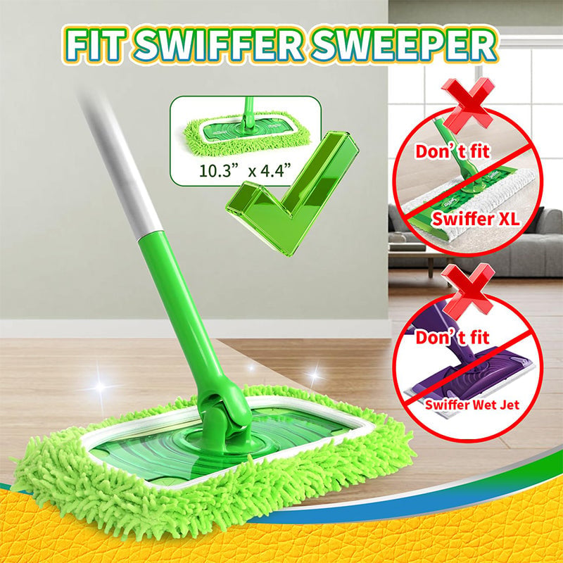 BowLift | Chenille Mop Refill Pads for Home Use – Replacement Mop Heads for Floor Cleaning