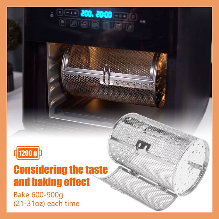 BowLift | Rotating Baking Cage | 360° Air Fryer Basket | Stainless Steel | Multi-Food Compatible