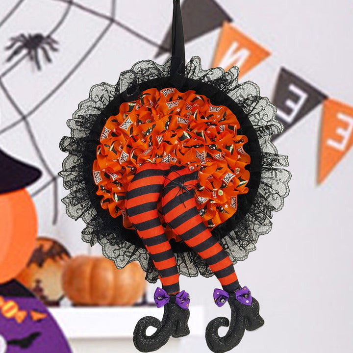 BowLift | Halloween Witch Long Leg Wreath