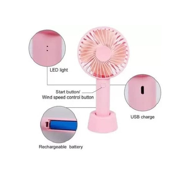 Mini Rechargeable Fan With a Stand | Bowlift