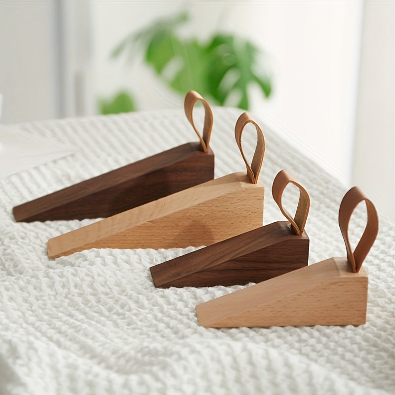 NordGrip Wooden Doorstopper – Scandinavian Design with Non-Slip Base | Bowlift