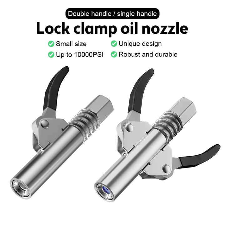 BowLift | Powerful lock on grease connections with spring flex lines