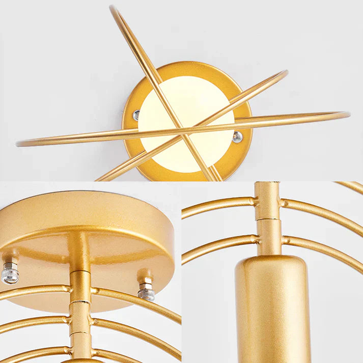 BowLift | Modern Ring-shaped Ceiling Lamp Gold