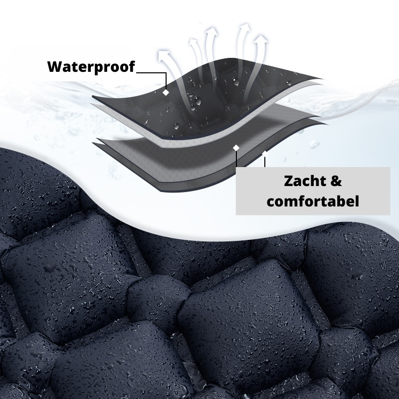 Compact sleeping mat with integrated pillow | Bowlift