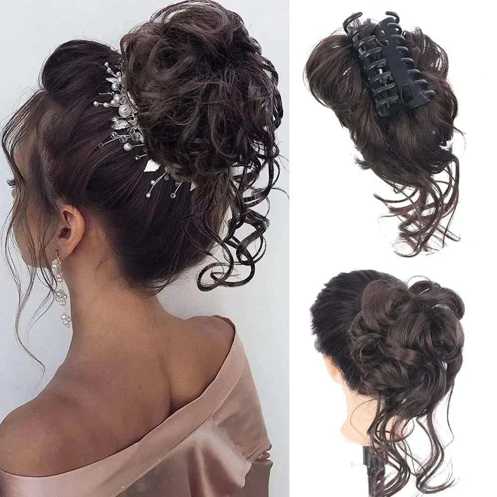 BowLift | Curly Hair Bun – Clip-in Hair Piece with Volume and Natural Look