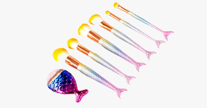 BowLift | Mermaid Dream Glam Brush Set - Perfect your makeup in a glamorous way