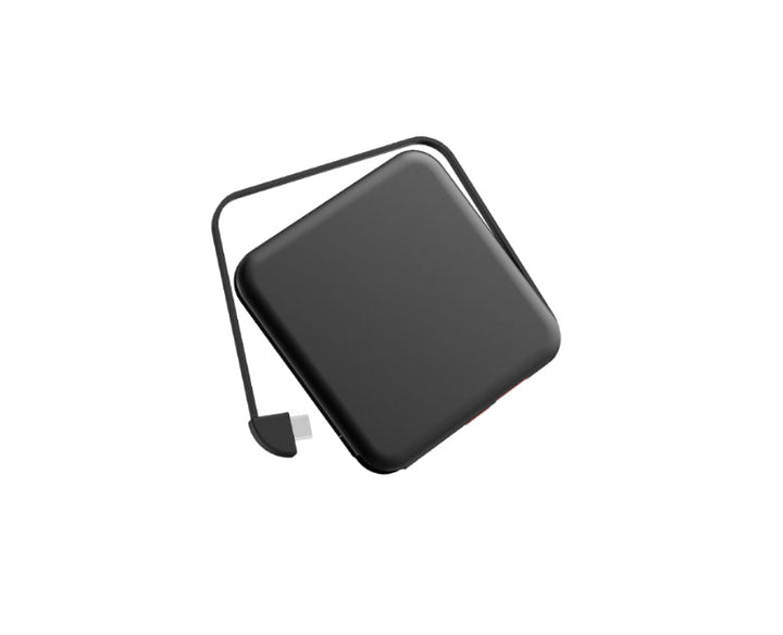 BowLift | Tinier & Thinner Solar Power Bank with 3-in-1 Concealable Cable