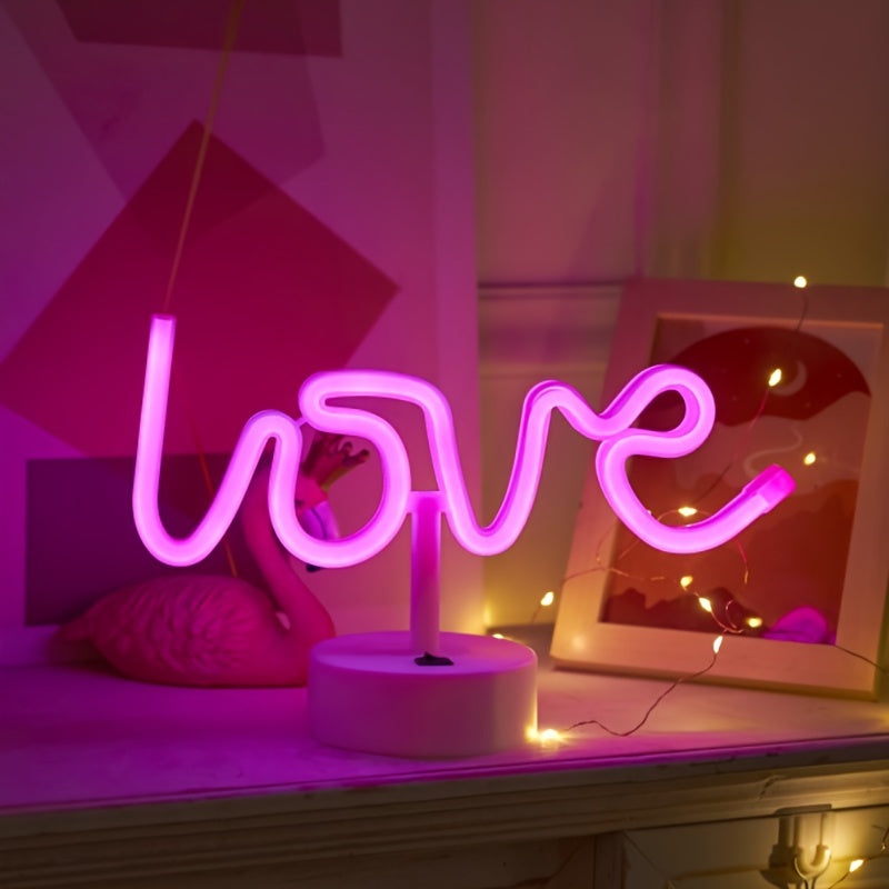 NeonLove Lamp – Illuminated Neon Table Lamp for Parties Bowlift