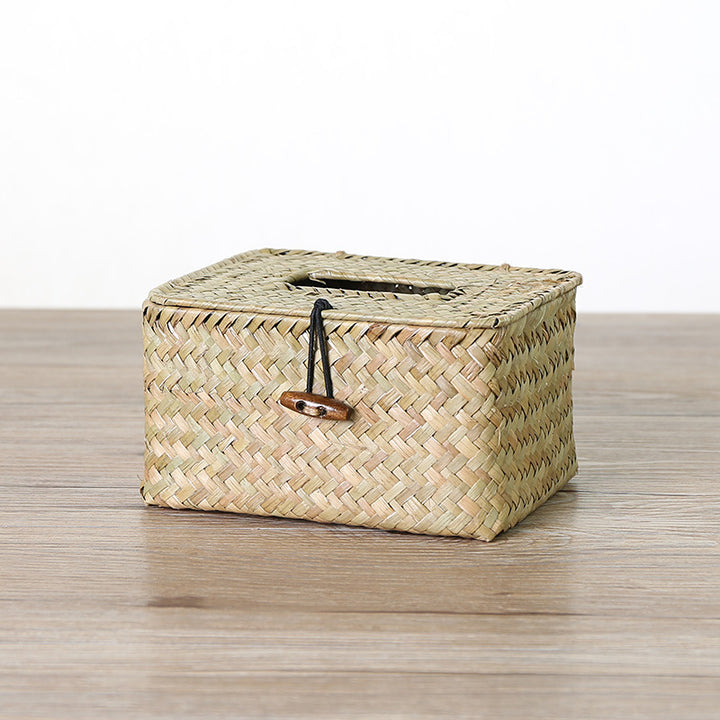 Unisex Handwoven Storage Box with Practical Lid Bowlift