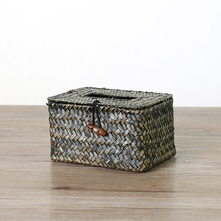 Unisex Handwoven Storage Box with Practical Lid Bowlift