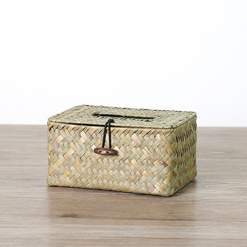 Unisex Handwoven Storage Box with Practical Lid Bowlift