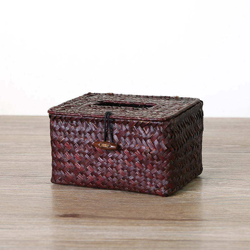 Unisex Handwoven Storage Box with Practical Lid Bowlift
