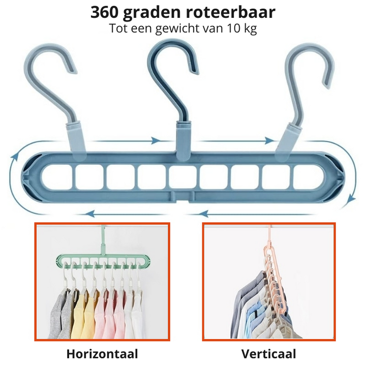 SpaceSaver Hangers - Efficient Clothing Organization for Your Closet Bowlift