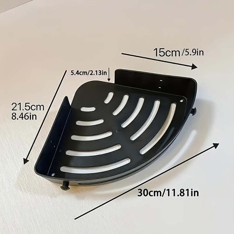 No-Drill Triangle Shower Shelf | Bowlift