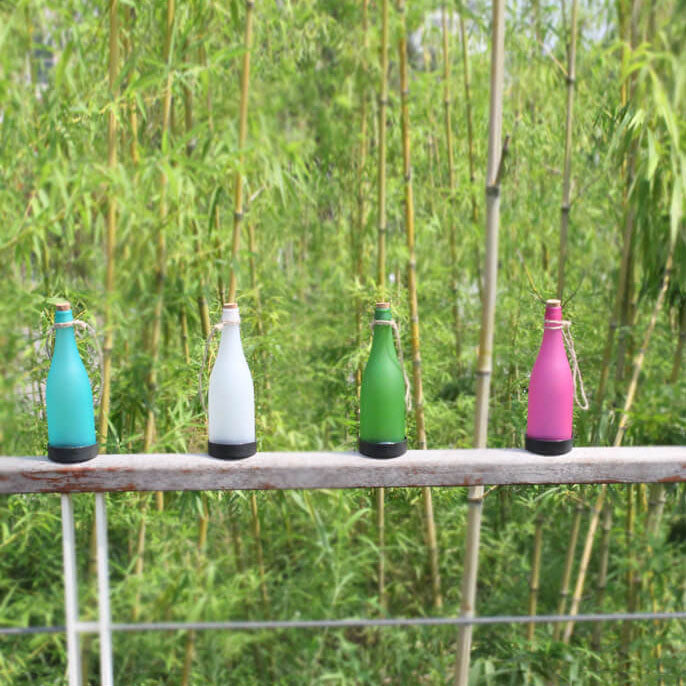 BowLift | 5 Piece Solar Wine Bottle Light Outdoor Decoration Plastic LED Hanging Light