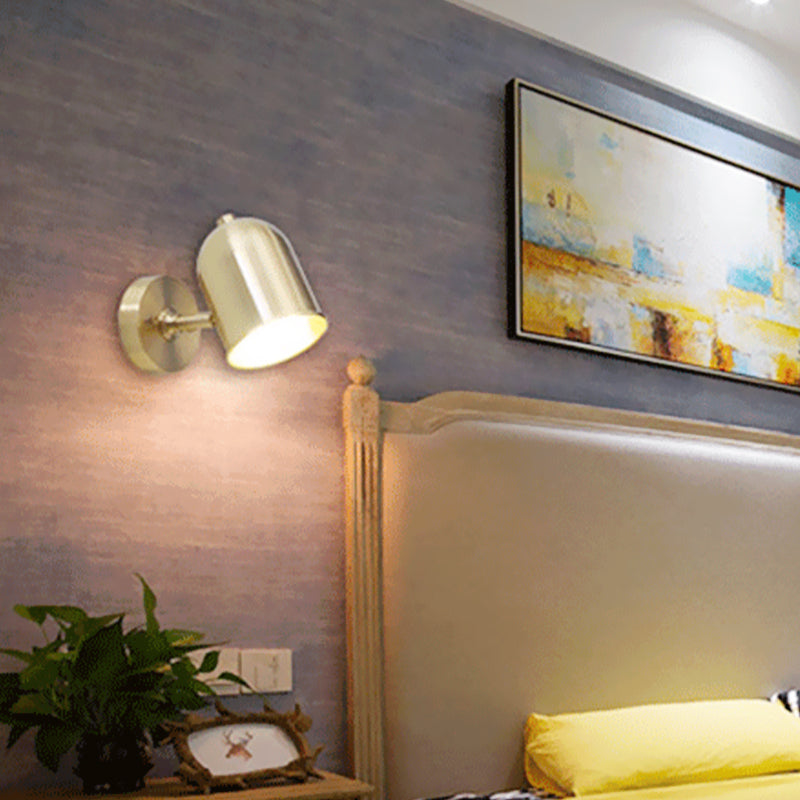BowLift | Modern 1 Light Wall Lighting Golden Dome LED Wall Lamp with Metal Shade for Bathroom