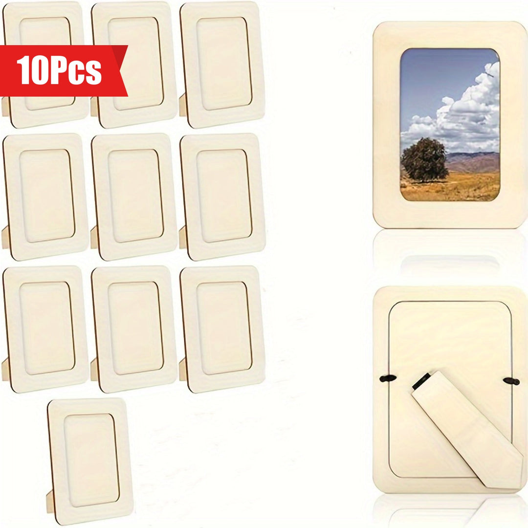 CreativeFrame – Set of 10 DIY Photo Frames Wood Bowlift