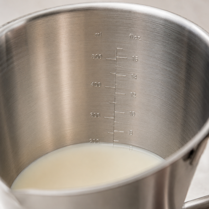 Measuring cup stainless steel 0.5 L with internal marking | Bowlift