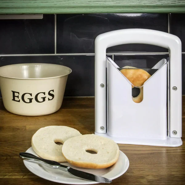 BowLift | Stainless Steel Bagel Slicer For Small & Large Bagels
