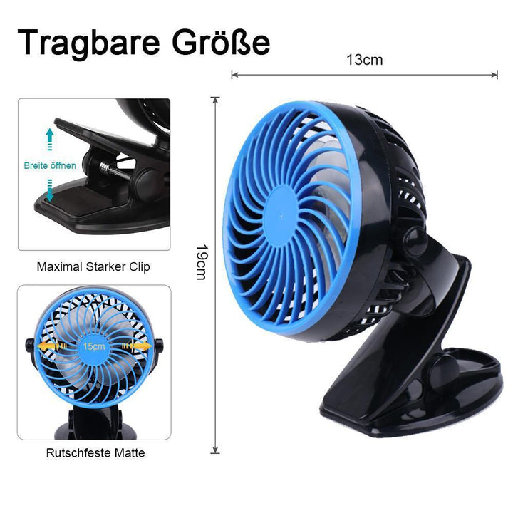 360 ° Portable & Rechargeable Lithium-Ion Fan | Bowlift