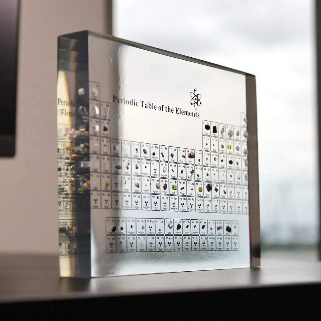 BowLift | AtomVault | Educational Periodic Table Display with Real Elements – Premium Glass Science Decor