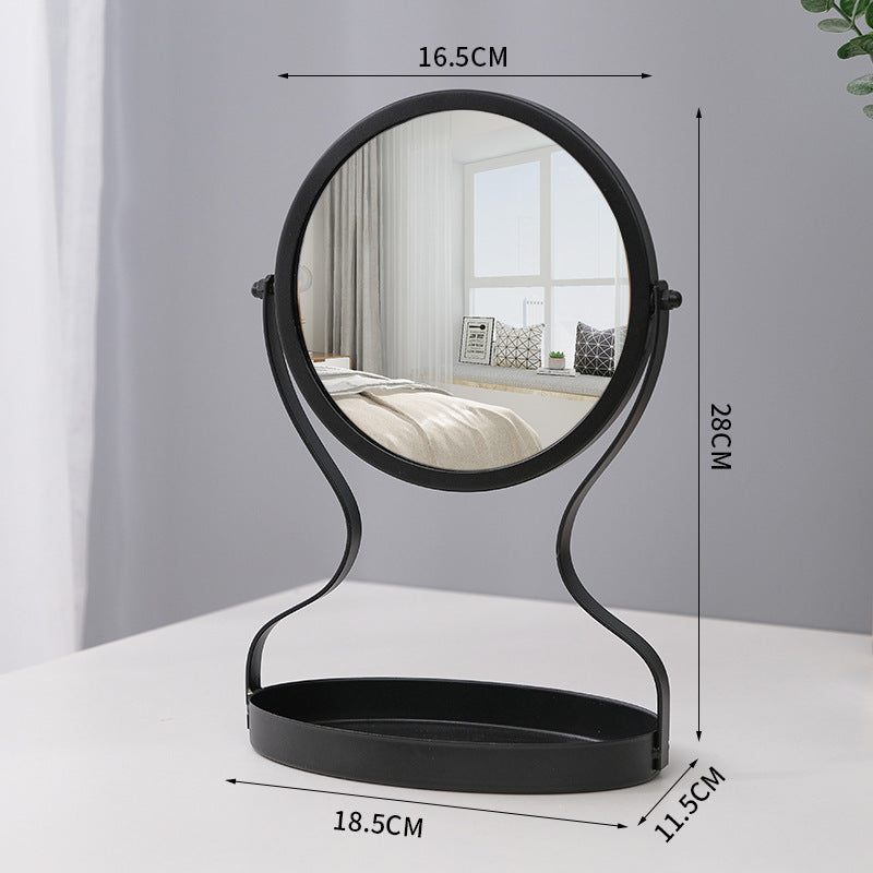 BowLift | Creative Metal Vanity Mirror with Multifunctional Jewelry Storage