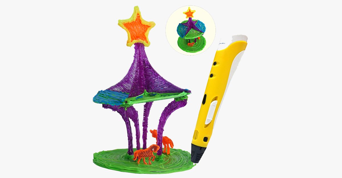 BowLift | Best 3D Printing Pen for Kids with Different Colors PLA Filament