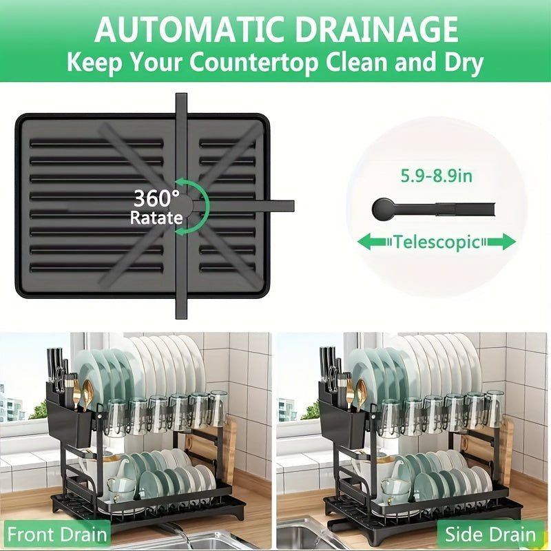 Draining rack 2 tiers with drainage | Bowlift