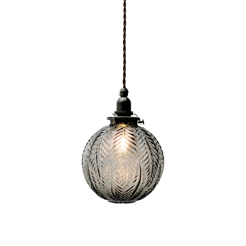 BowLift | Pendant Light with Vintage Glass Globe Shade