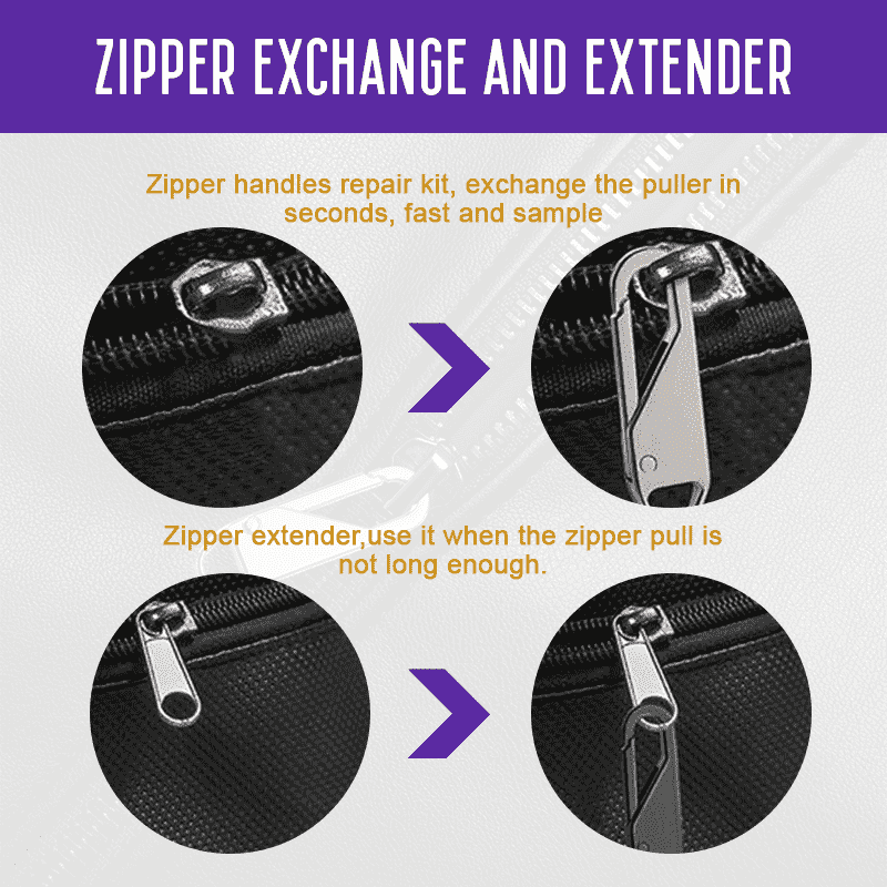 BowLift | Universal removable zipper pull (1 SET/6 pieces)