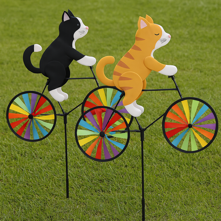 BowLift | Rainbow Bicycle Cat Garden Decor