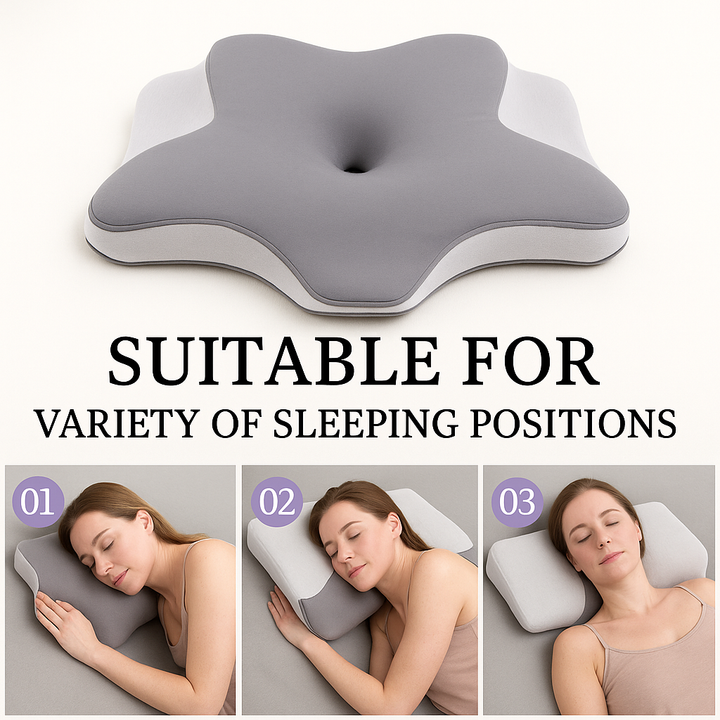 Butterfly Shaped Memory Foam Ergonomic Pillow | Bowlift