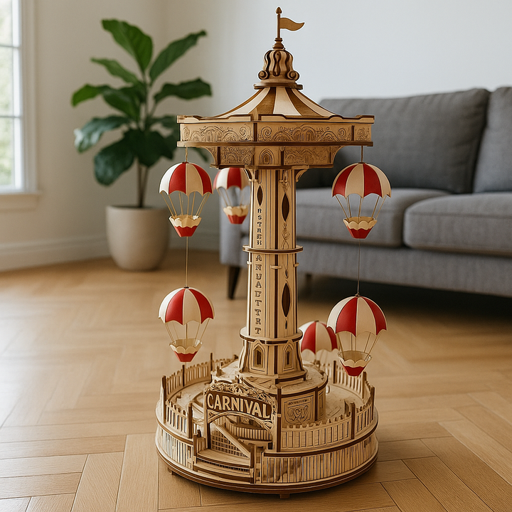 BowLift | Wooden 3D Puzzle DIY Carnival Tower Kit