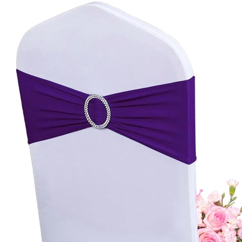 BowLift | Gold Stretch Spandex Chair Sashes 50PCS Chair Sashes Spandex Stretch Chair Bows