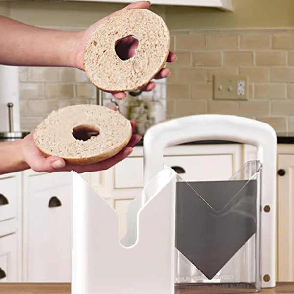 BowLift | Stainless Steel Bagel Slicer For Small & Large Bagels