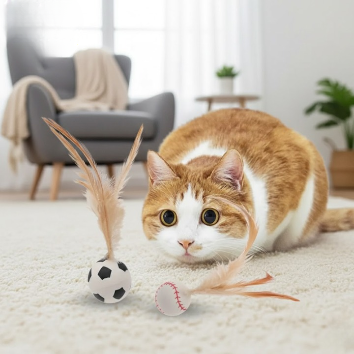 FetherSprint — Unleash the wild hunter in your cat with silent play fun! | Bowlift