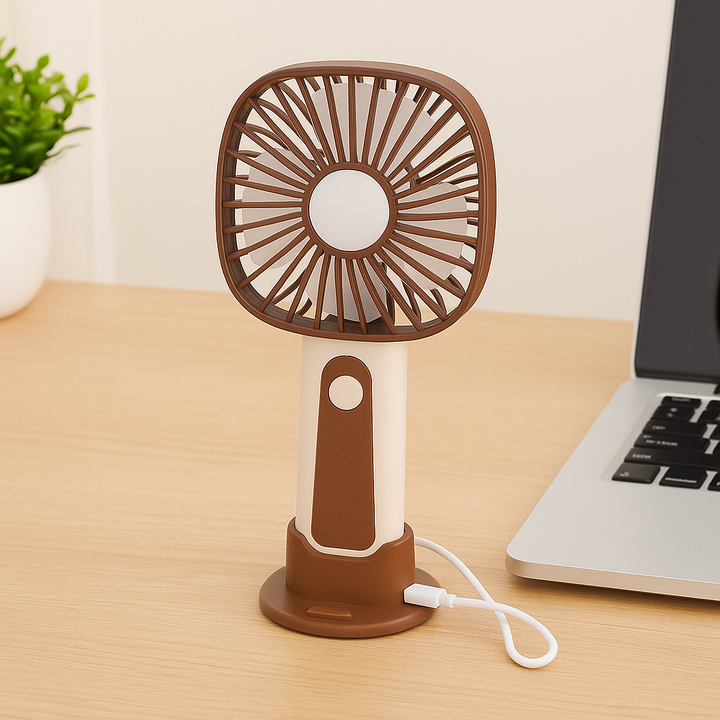 Mini Handheld Fan – 3-Speed USB Rechargeable | Bowlift