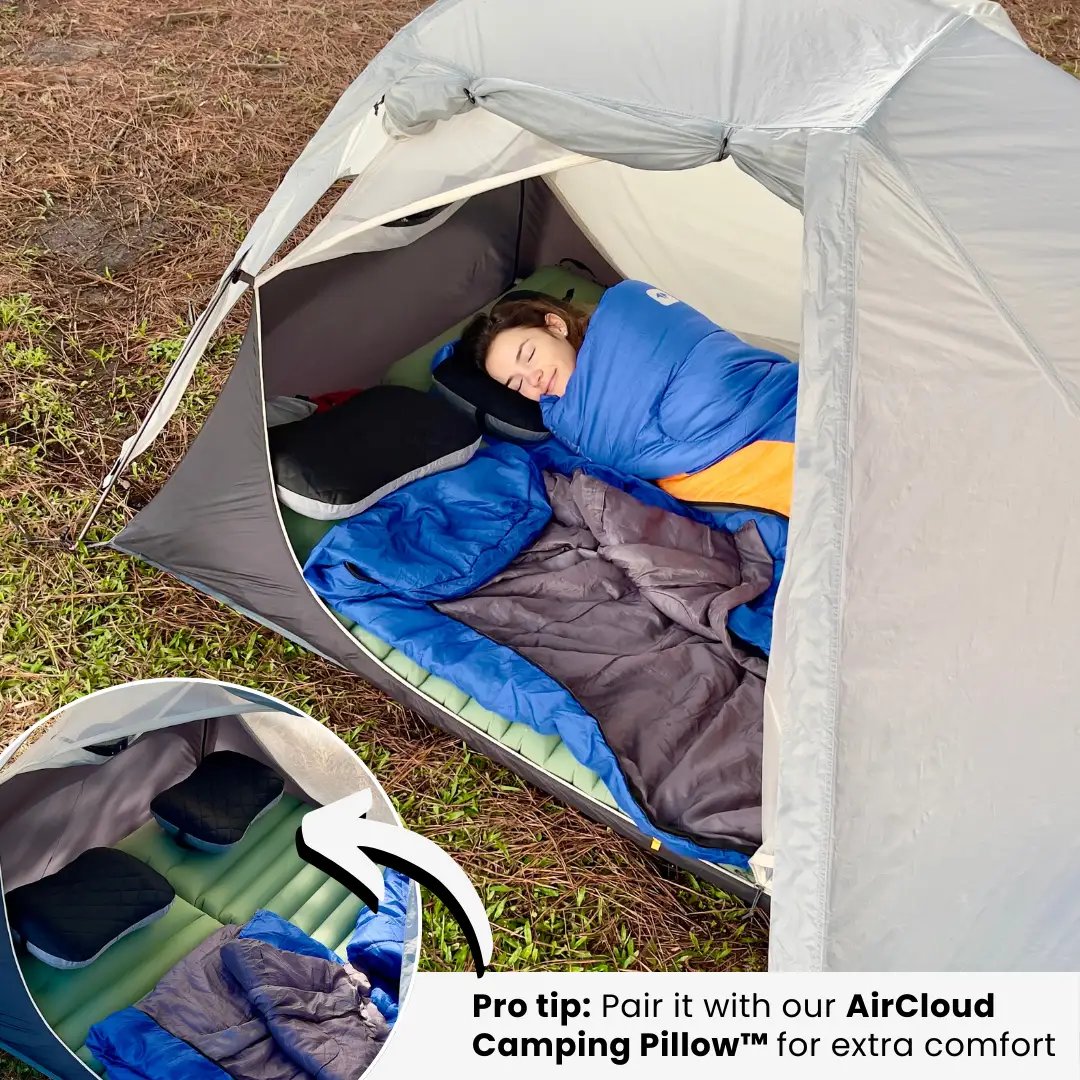 BowLift | GreenCloud Air Sleeping Pad: Ultimate Comfort for Every Adventure