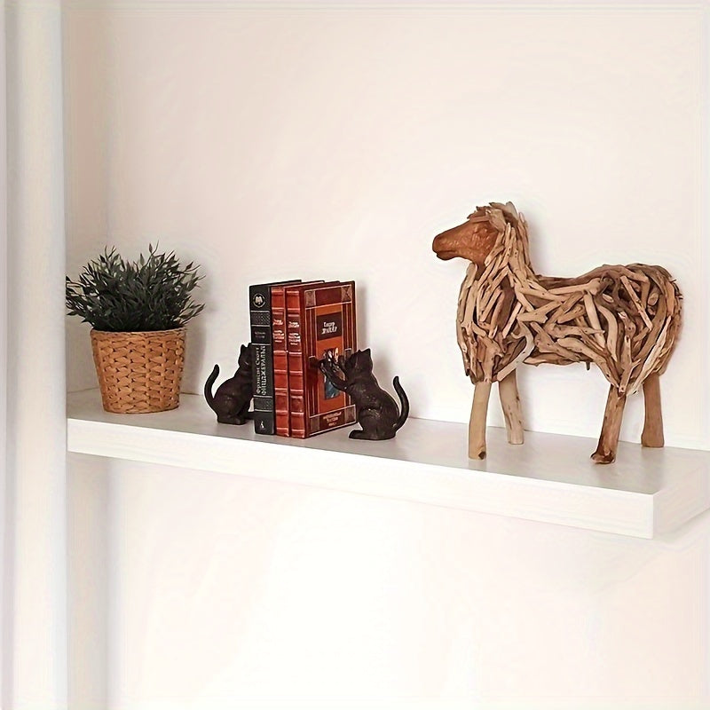 IronVintage – Timeless Cast Iron Bookends with Classic Look Bowlift