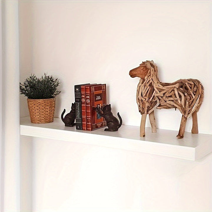 IronVintage – Timeless Cast Iron Bookends with Classic Look Bowlift