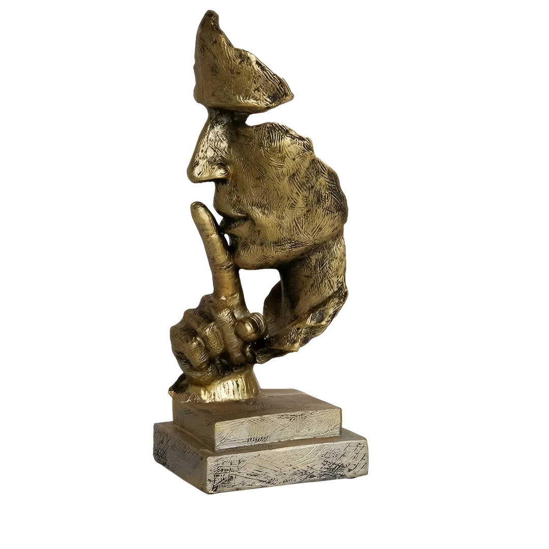 Abstract Thinker Sculpture – Modern Deco Figure made of Resin | Perfect for Living Room & Office | Bowlift