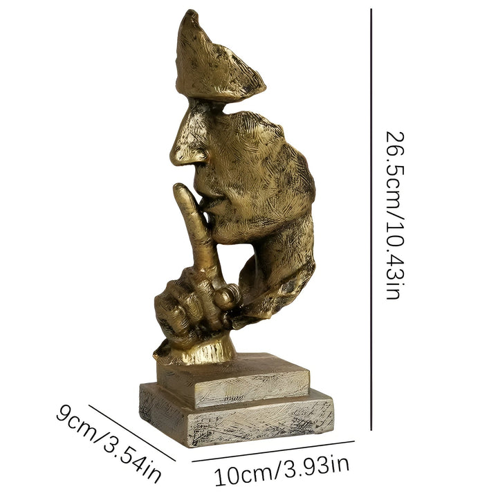 Abstract Thinker Sculpture – Modern Deco Figure made of Resin | Perfect for Living Room & Office | Bowlift