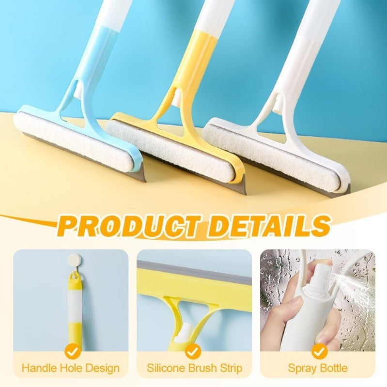 BowLift | BrightSwipe 3 in 1 Window Squeegee Cleaner with Spray Bottle