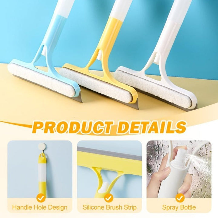 BowLift | BrightSwipe 3 in 1 Window Squeegee Cleaner with Spray Bottle