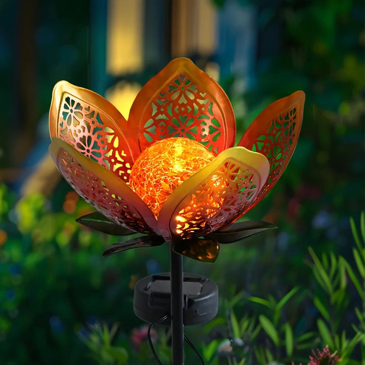 BowLift | Solar Garden Light Lotus Flower – Decorative LED Outdoor Lighting for Garden and Yard