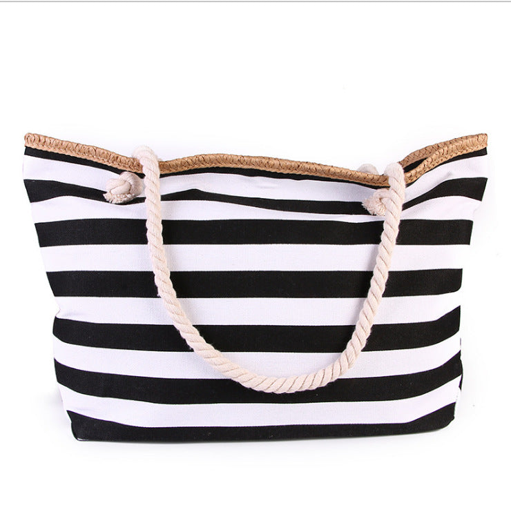 Large beach bag with maritime stripes Bowlift
